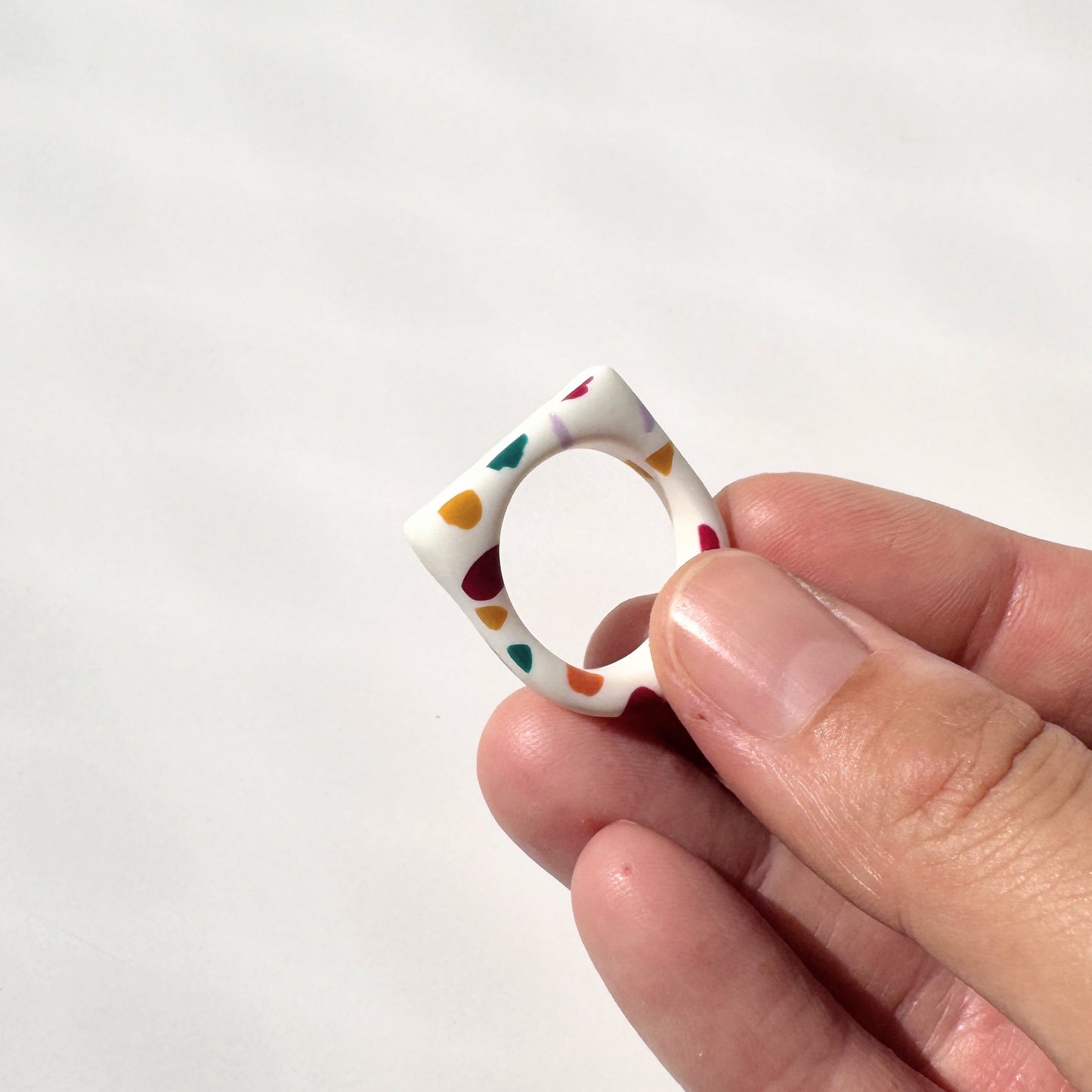 Anillo Recto Terrazo