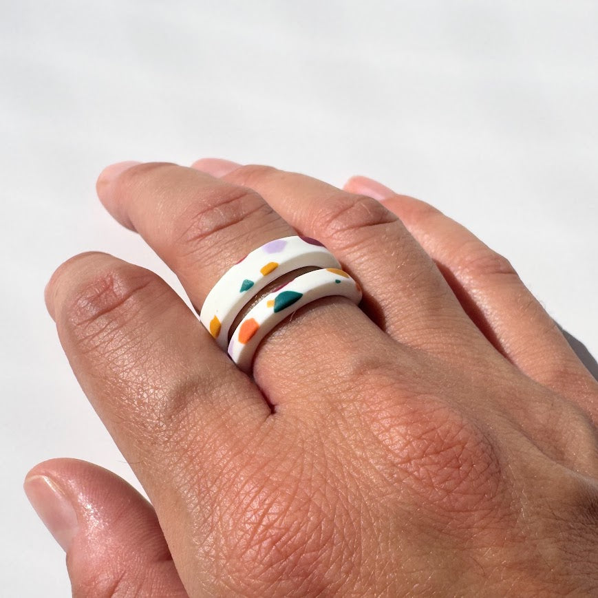 Anillo Doble Terrazo