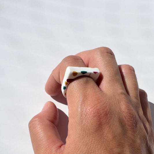 Anillo Recto Terrazo