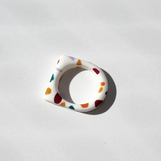 Anillo Recto Terrazo