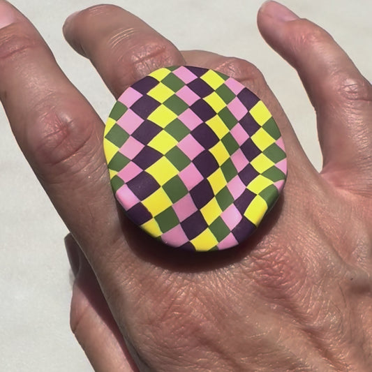 Anillo Rizo Multicolor Oliva